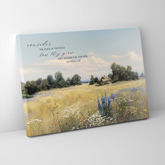 Consider the Lilies - Canvas