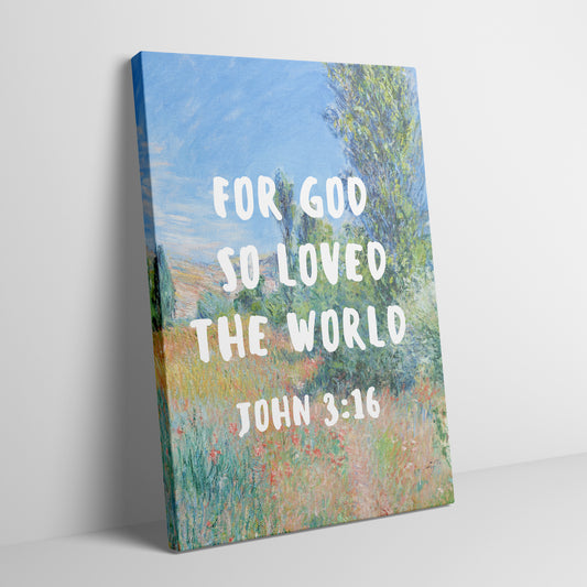 John 3:16 - Canvas
