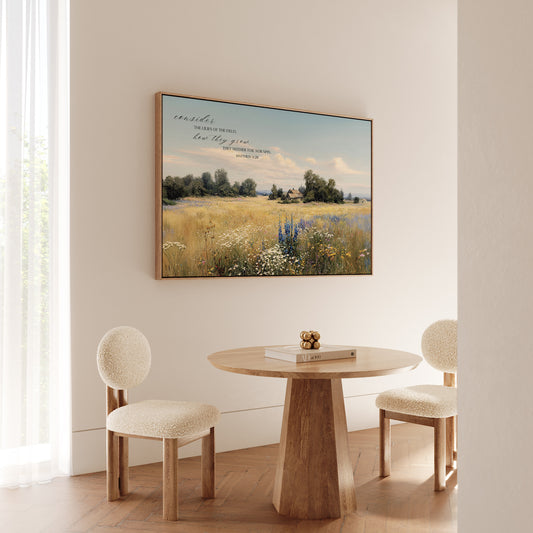 Consider the Lilies - Canvas