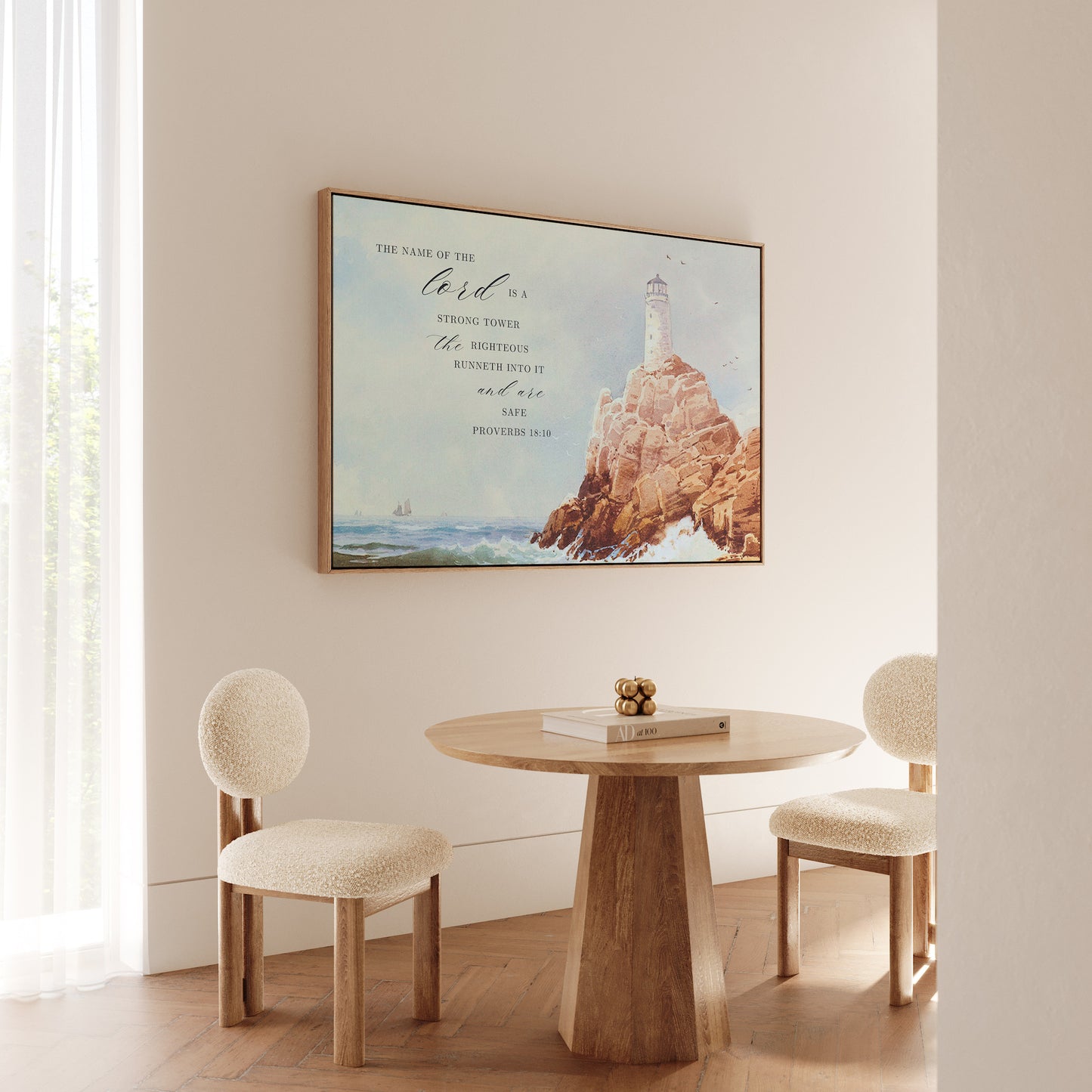 My Lighthouse - Proverbs 18:10 - Canvas