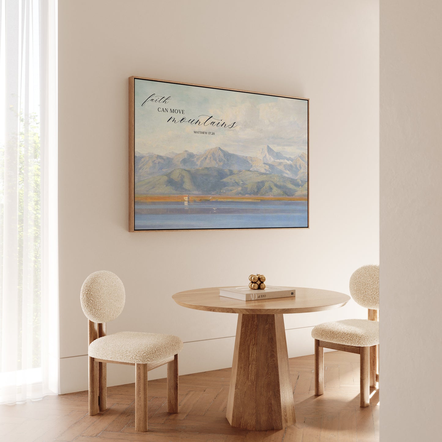 Faith Can Move Mountains - Canvas