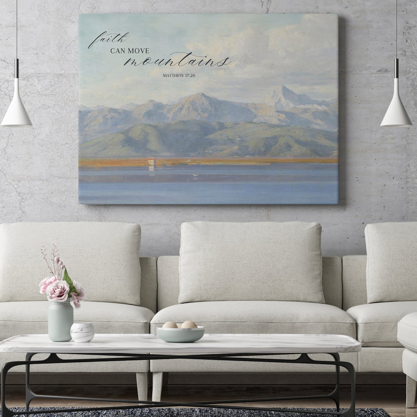 Faith Can Move Mountains - Canvas