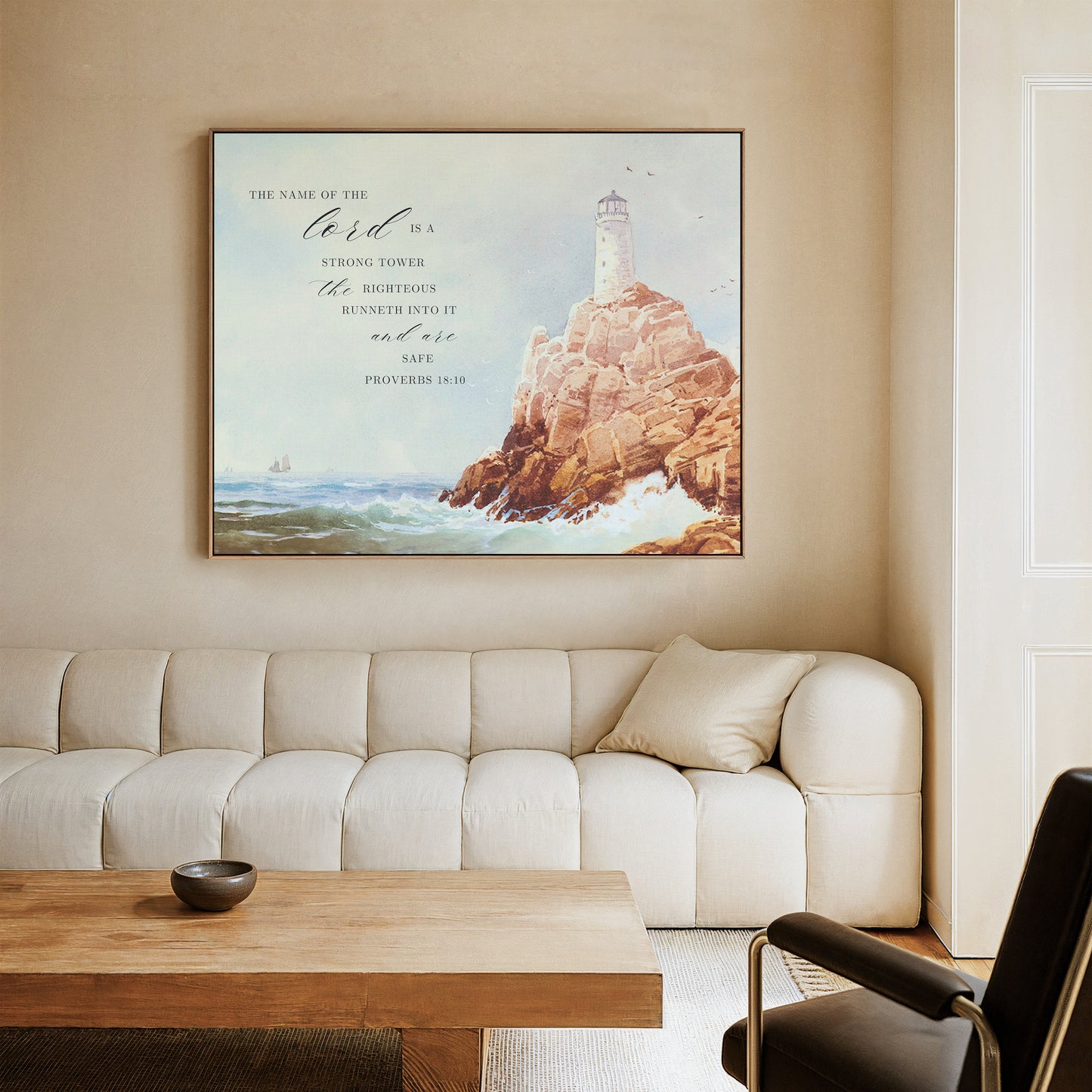 My Lighthouse - Proverbs 18:10 - Canvas