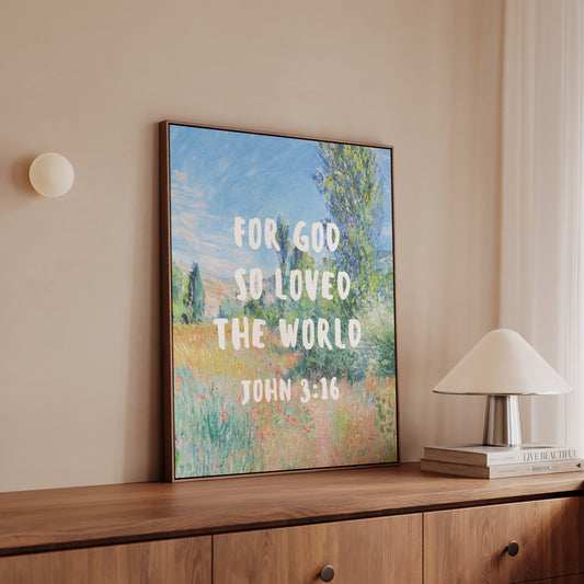 John 3:16 - Canvas