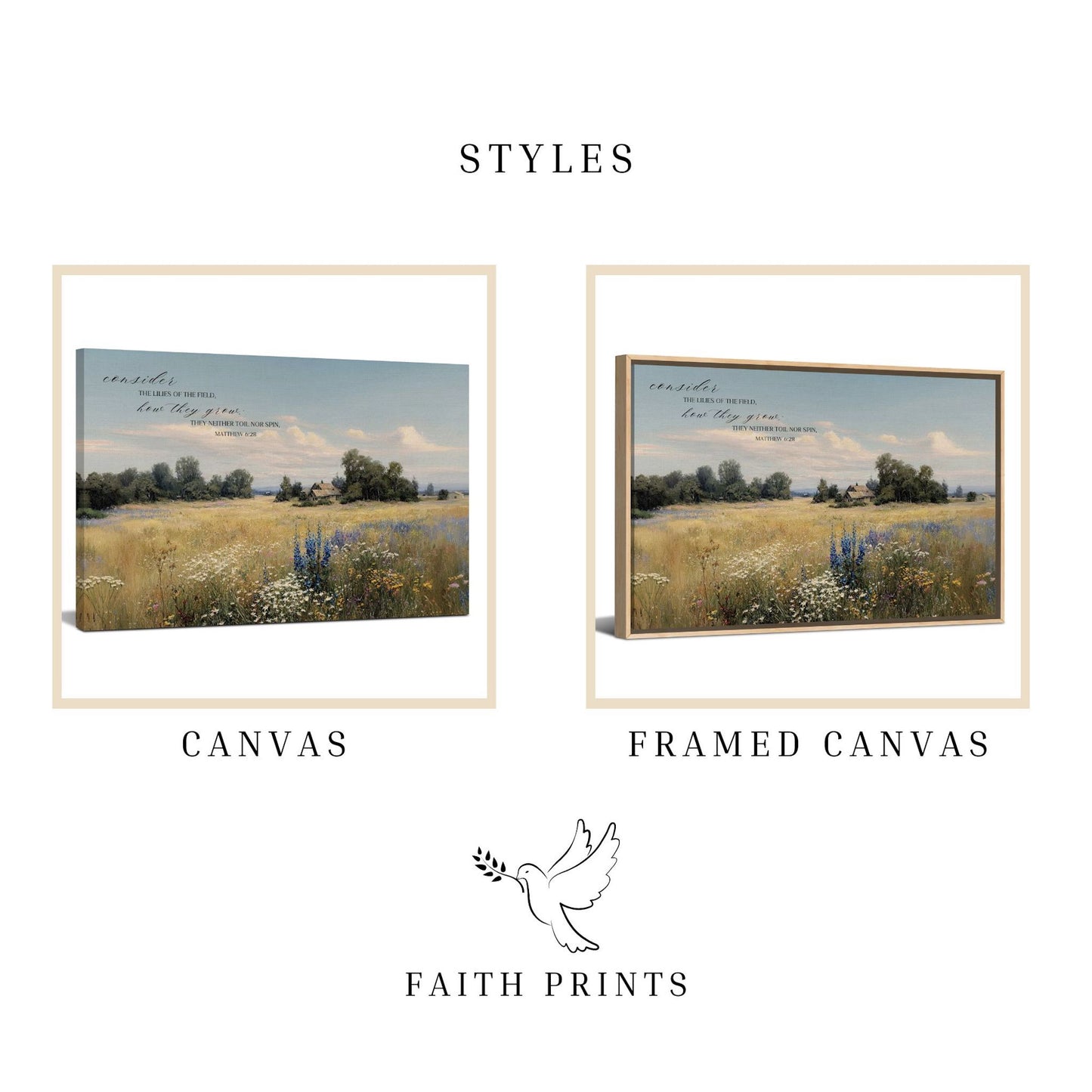 Consider the Lilies - Canvas