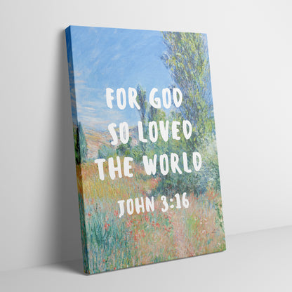 John 3:16 - Canvas