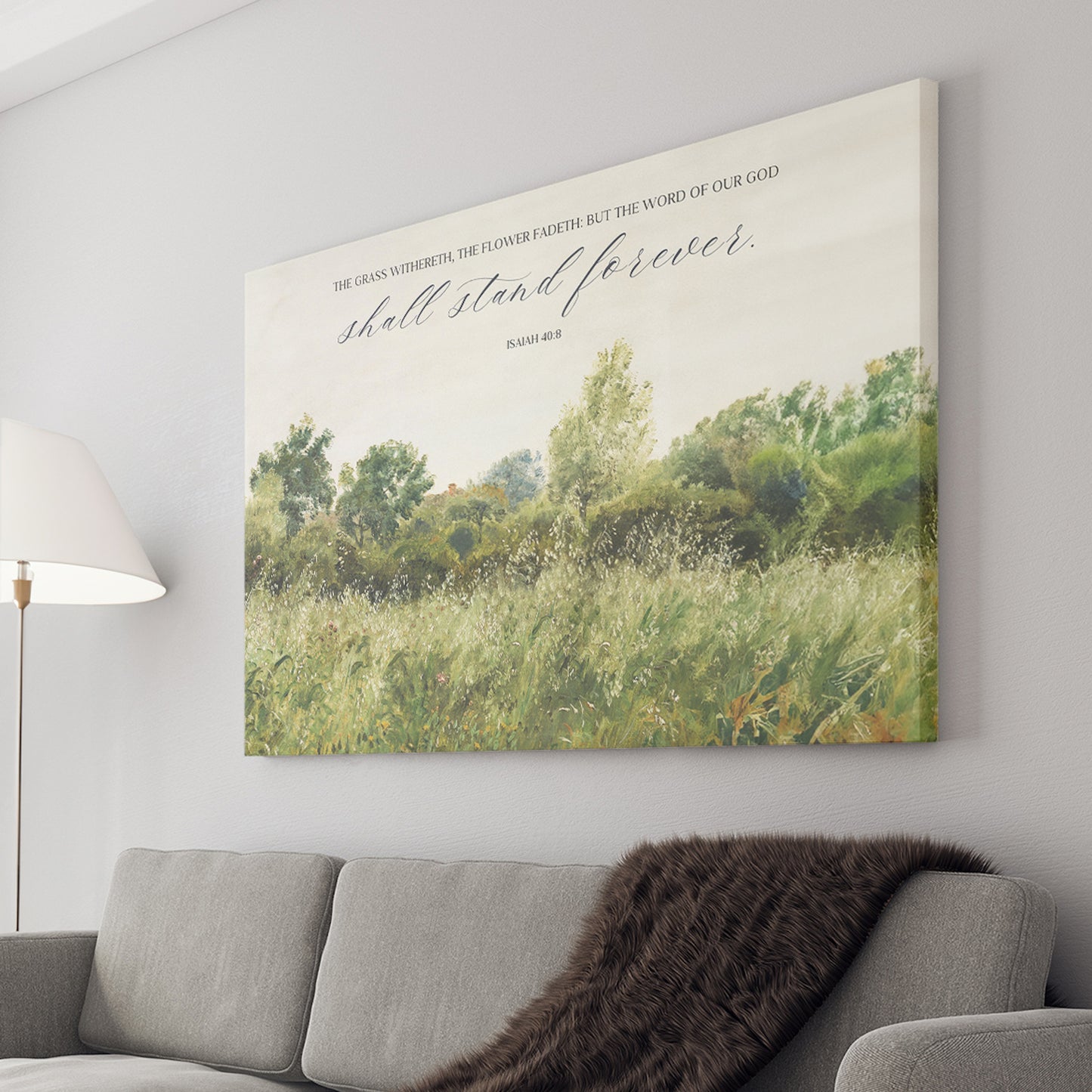 Isaiah 40:8 - Canvas