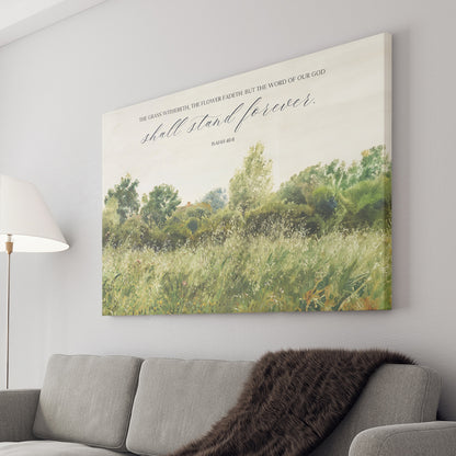 Isaiah 40:8 - Canvas