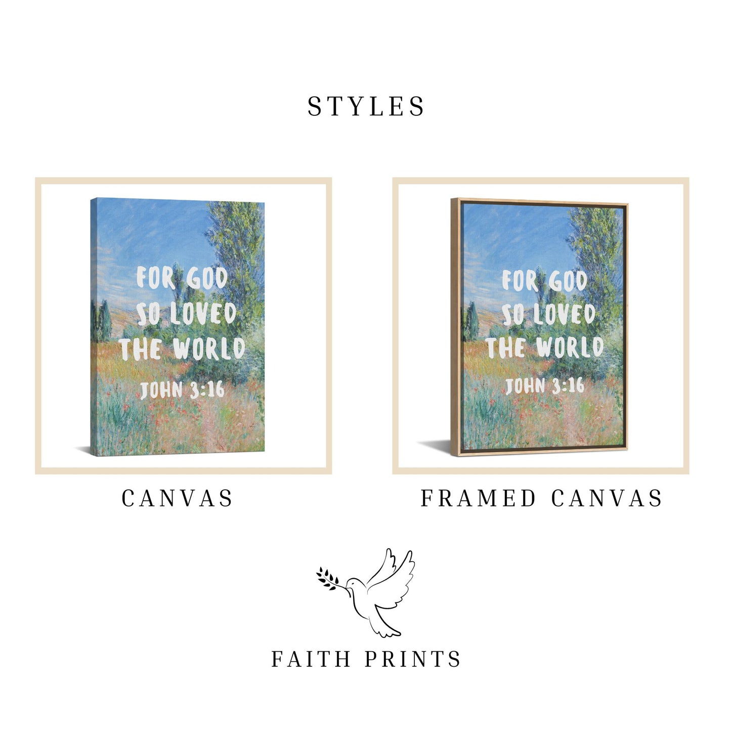John 3:16 - Canvas
