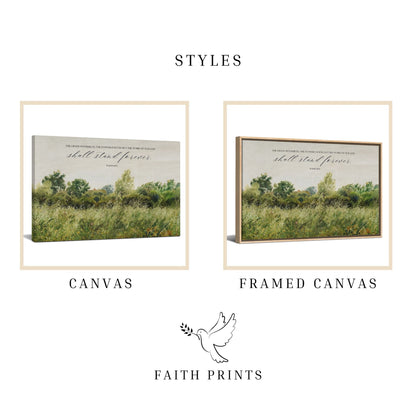 Isaiah 40:8 - Canvas